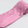 Pink polka dot necktie