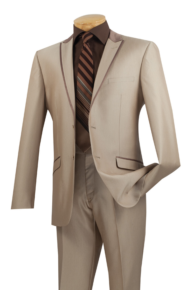 Mens beige suit