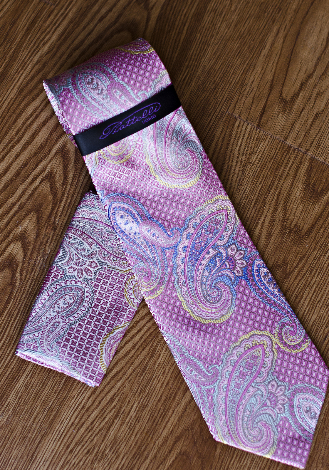 Pink Paisley necktie