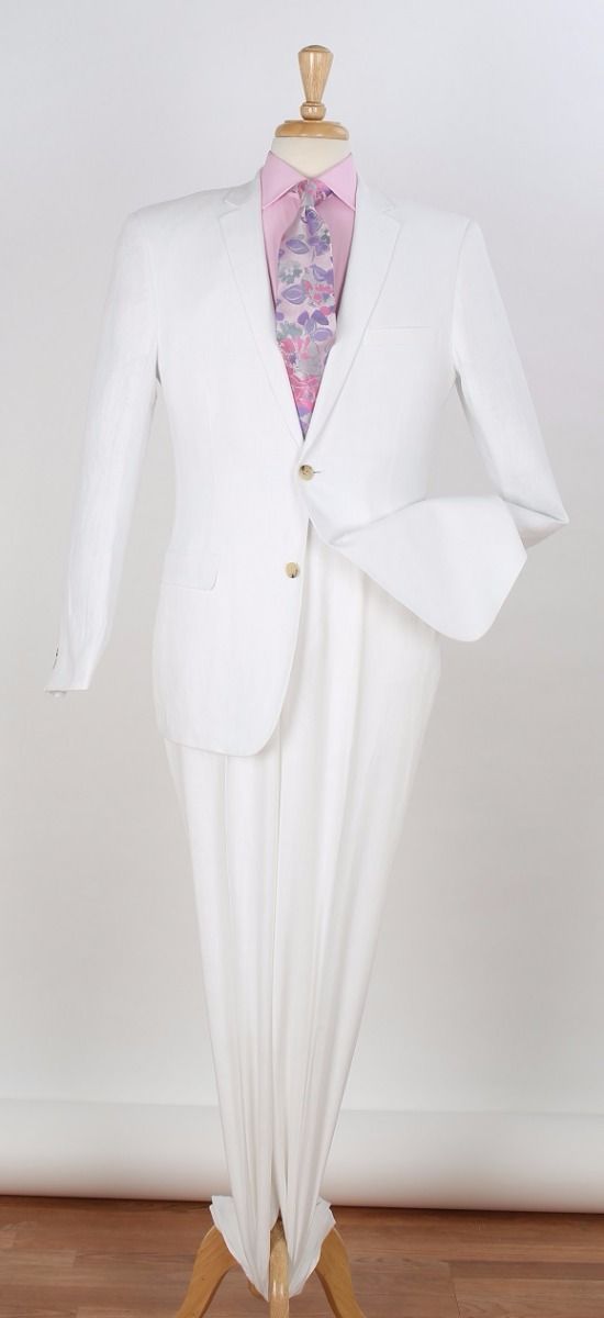 Executive Slim Fit Suit White